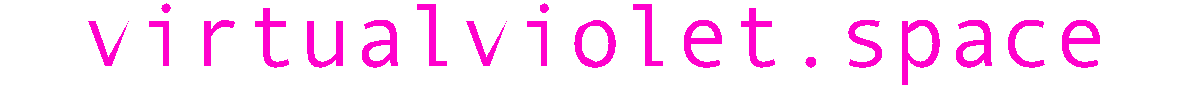 virtual violet space logo